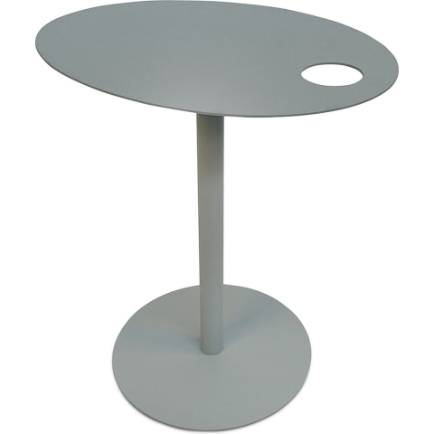 ALTEREGO MASA Ovale bijzettafel - Grijs