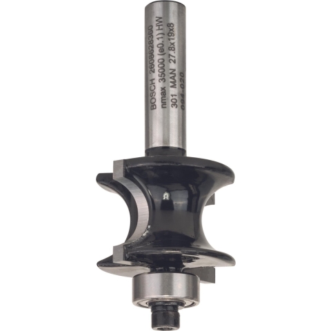 Bosch Accessoires Halfholprofielfrezen 8 mm, R1 6 mm, L 19 mm, G 63 mm 1st - 2608628360
