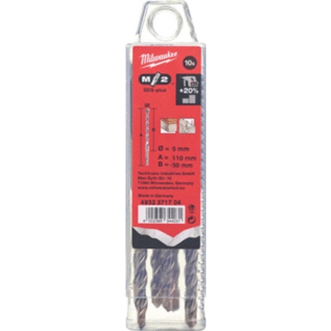 Milwaukee Accessoires SDS-plus hamerboor, MS2, 6 x 110 mm (10 stuks) NEW MS2 - 4932371704