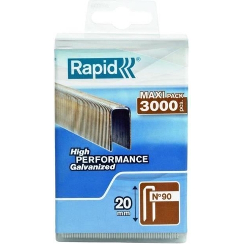 Rapid Nr. 90 smalrugnieten 20 mm, 3.000 stuks - 5000123 - 5000123