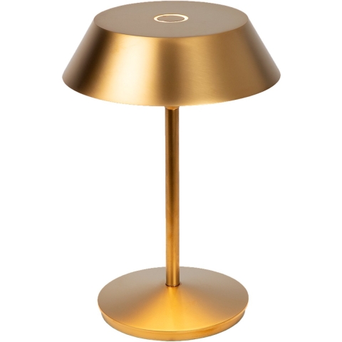Atmooz Balto Tafellamp - Ø15 x H21,5 cm - Goud - Oplaadbaar