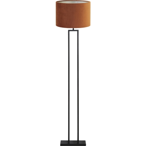 Light & Living Vloerlamp Shiva|Velours - Zwart|Terra - Ø40x170cm