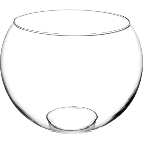 Atmosphera vaas Ronde Bol - transparant - glas - H23 x D30 cm