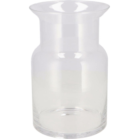 DK Design Vaas - melkbus fles Milky - transparant - D19 x H40 cm