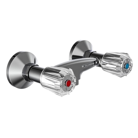 Schutte SAVINO tweegreepskraan douche | chroom
 - 37230 37230