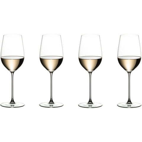 Riedel Wijnglazenset - Witte Wijnglazen - Veritas - Riesling - 400 ml - 4 Stuks