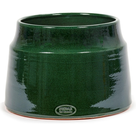 SERAX - Bloempot Groen-Donker groen D 25 cm H 20 cm