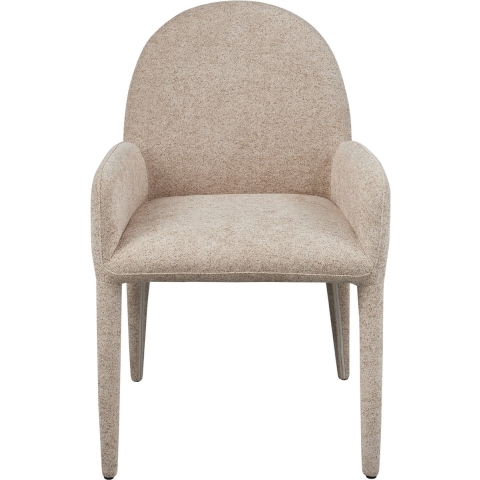 vtwonen Elegance Eetkamerstoel Met Armleuning - Grijs - 83x54x57