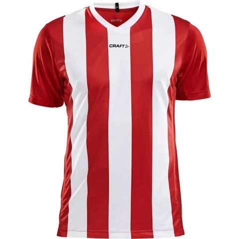 Craft 1905562 Progress Stripe Jersey M - Bright Red/White - L