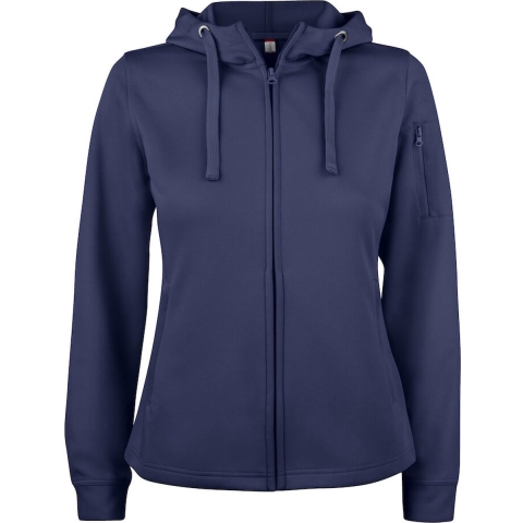 Clique 021015 Basic Active Hoody FZ Ladies - Dark Navy - M
