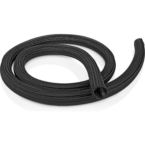 Nedis Kabelmanagement | Sleeve | 2 m | 30 mm | Nylon | Zwart | 1 stuks - CMSL0030BK200 CMSL0030BK200