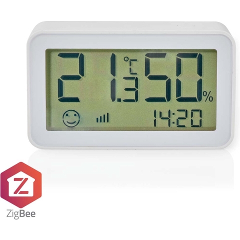 Nedis Smart Klimaatsensor | Zigbee 3.0 | Batterij Gevoed | Android / IOS | Wit - ZBSC30WT