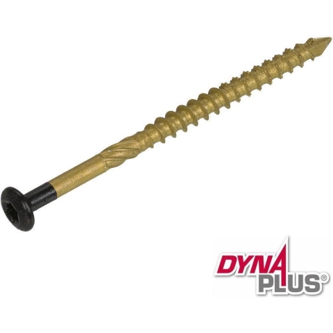 Dynaplus Gevelschroef Ar-Bronze Ck Zwarte Kop Torx TX20 4.5X60/30 | 200 stuks - 0284.08.34005