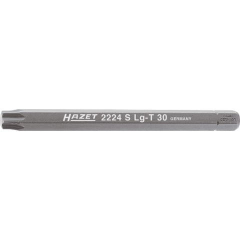 HAZET Bit 2224SLG-T45 · 5/16 inch (8 mm) zeskant massief · Binnen-TORX®-profiel · SW T45