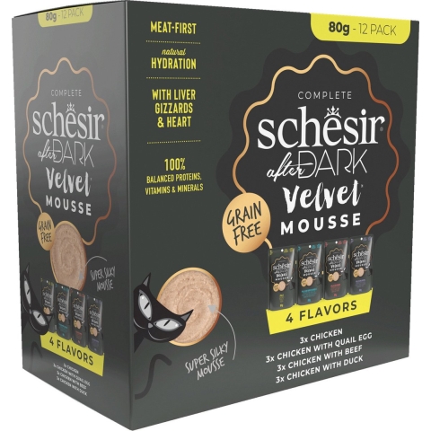 Schesir After Dark Velvet Mousse Variatie-Pack 12 x 80 gr