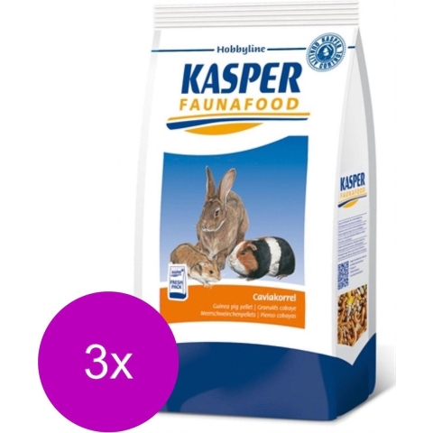 3x Kasper Faunafood Caviakorrel 4 kg