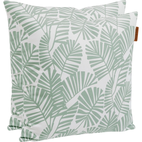 Hesperide sierkussens - 4x - binnen/buiten - palm print - 40 x 10 cm -