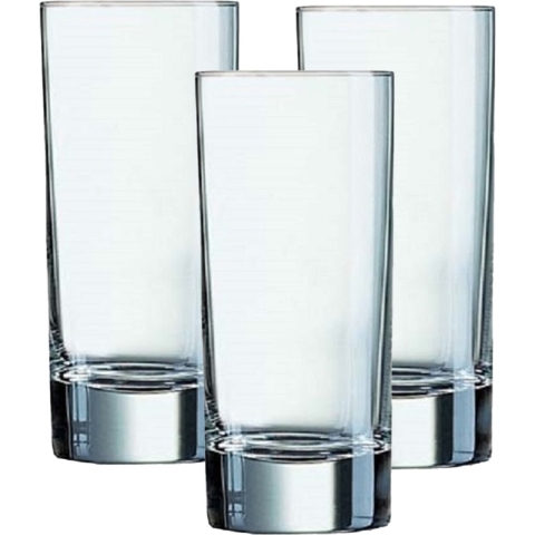 Arcoroc kleine longdrinkglazen - set 12x stuks - 220 ml - glas - transparant -