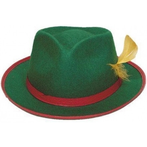 Oktoberfest verkleed hoedjes - 6x - groen - volwassenen - Tiroler bierfeest hoeden -