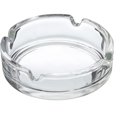 10x Glazen asbak basic 10 cm -