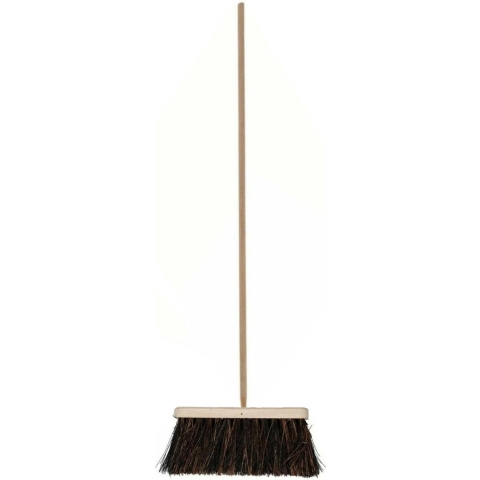 Buitenbezem - FSC hout - palmyra - 28 cm - 25 mm bezemsteel - 130 cm -