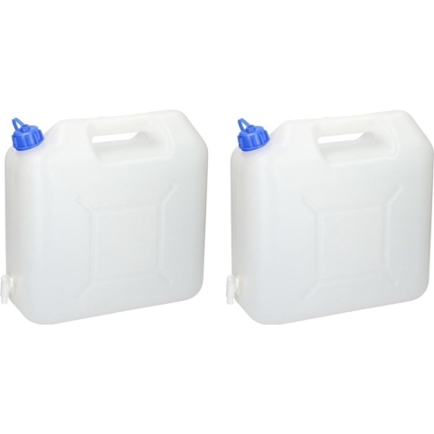2x Jerrycan voor water 15 liter -