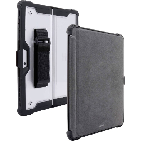 JT Berlin Handstrap Case Book cover Zwart, Transparant Tabletcover