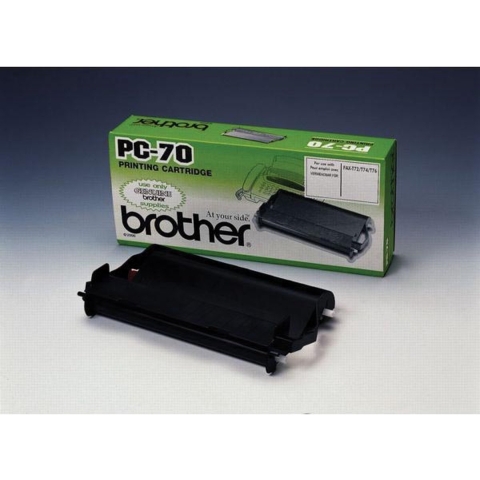 Brother Thermo-transferrol voor fax Origineel 144 bladzijden Zwart 1 set(s) PC-70 PC70