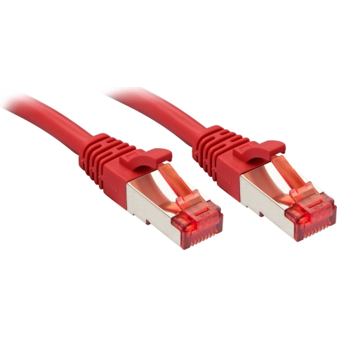 LINDY 47739 RJ45 Netwerkkabel, patchkabel CAT 6 S/FTP 15.00 m Rood 1 stuk(s)