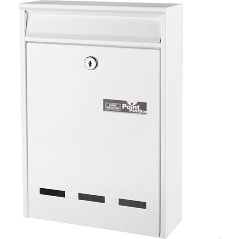 Burg Wächter 61010 POCKET 5871 W Brievenbus Staal Wit Sleutelslot