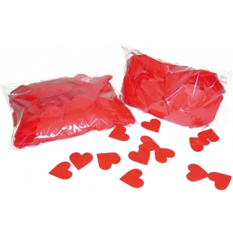3x Rode hartjes confetti 250 gram -