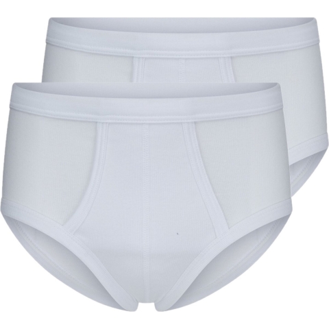 Beeren heren slip ondergoed katoen wit klassiek 4-pack Maat M -