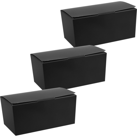 Cadeaudoosje/bonbondoosje - 11 x 5 cm - Bruiloft bedankje - 50x stuks - zwart - 125 gram -