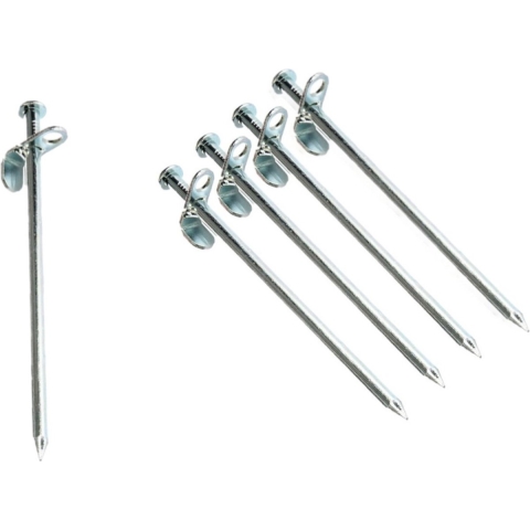 16x stuks grondpennen/tentharingen metaal met verstelbaar gat 20 cm -