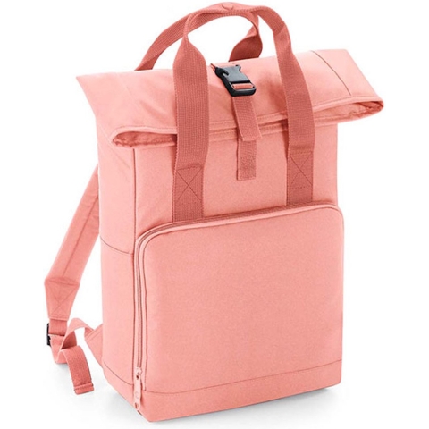 Atlantis BG118 Twin Handle Roll-Top Backpack - Blush-Pink - 28 x 38 x 12 cm