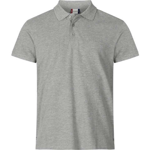 Clique 028260 Heavy Premium Polo - Grijsmelange - L