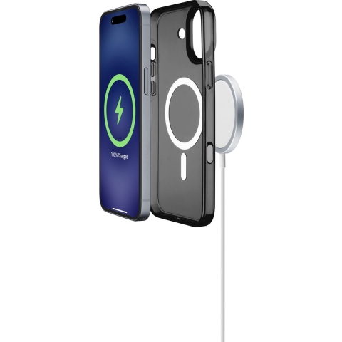 Cellularline Gloss Mag Telefoonhoesje Voor Apple Iphone 16 Zwart
