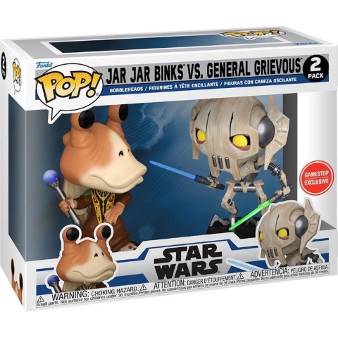 Star Wars Funko Pop Vinyl: Jar Jar Binks Vs. General Grievous 2-Pack
