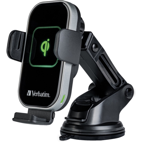 Verbatim FWC-02 Qi Fast Wireless Car Charger Draadloze lader USB 15 W Zwart