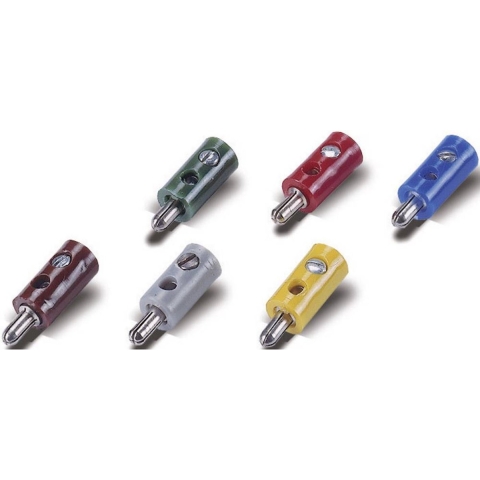 Modelspoor stekker 2.6 mm 100 stuk(s) Met dwarsgat Bruin