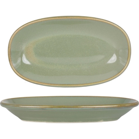 Bonna Serveerschaal - Sage Hygge - Porselein - 24x14 cm - set van 2