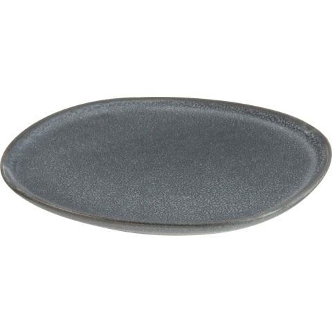 J-Line bord Louise - keramiek - grijs - medium - 6 stuks