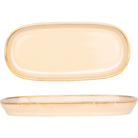 Bonna Serveerschaal - Sand Hygge - Porselein - 21 cm - set van 2
