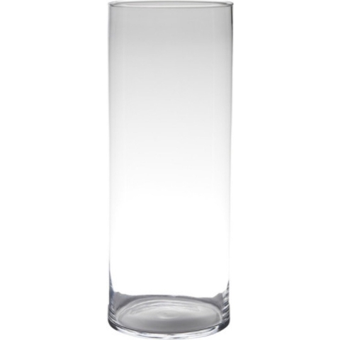 Hakbijl Glass bloemenvaas cylinder model - glas - H50 x D19 cm