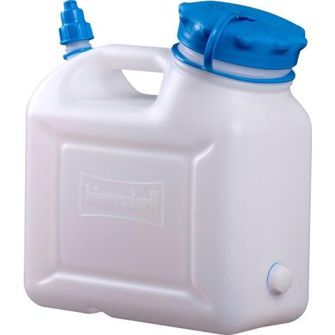 Hunersdorff Jerrycans met wijde hals | 6 l HD-PE met extra tuit | H287xB264xD132 mm | 1 stuk - 817110 817110