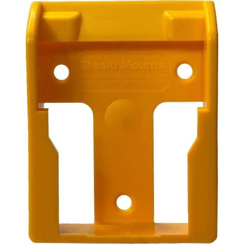 StealthMounts BM-DW20-YLW-6 Accuhouder voor DeWALT XR & Flexvolt | Geel | 6-pack - BM-DW20-YLW-6
