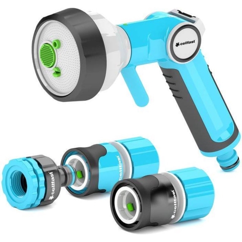 Cellfast set met sproeipistool 4 functies ergo 3/4 inch - Velleman