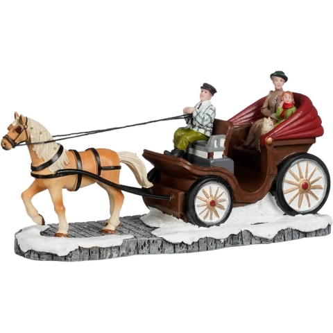 Horse carriage l19,5xb7xh9,5cm - Luville