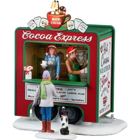Cocoa Express 12x16x20 cm 2st Kersthuisje - Lemax