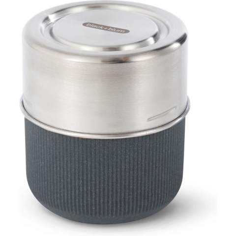 Black+Blum Glazen Lunchbox - Pot - 450ml - Grijs